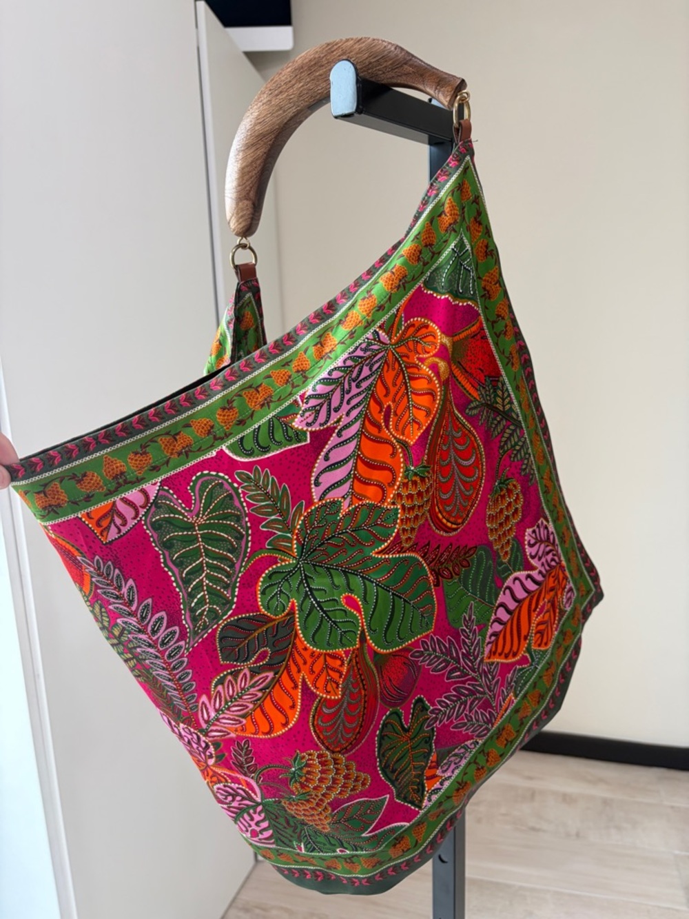 Scarf Tote Bag by Farm Rio - Picture 8 of 10